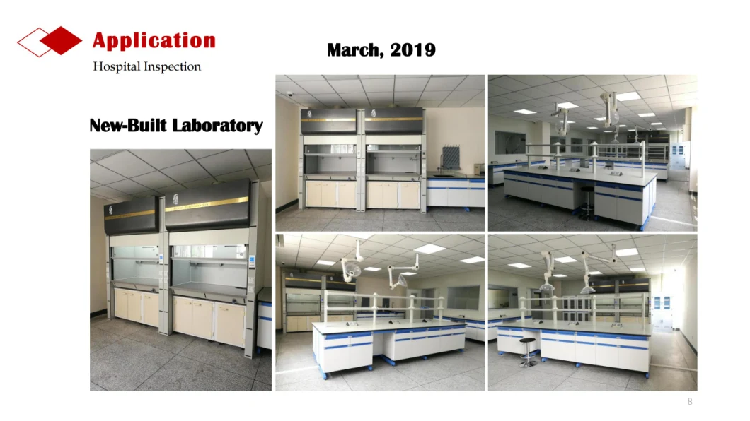 Acid & Alkali Resistant Fireproof Chemical Laboratory Bench-Top Fume Hood with Explosion Proof